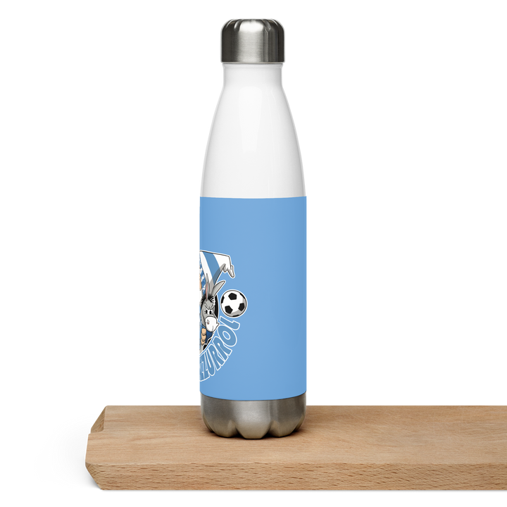 Borraccia in acciaio inossidabile BIANCO AZZURROLO - Gufetto Brand 