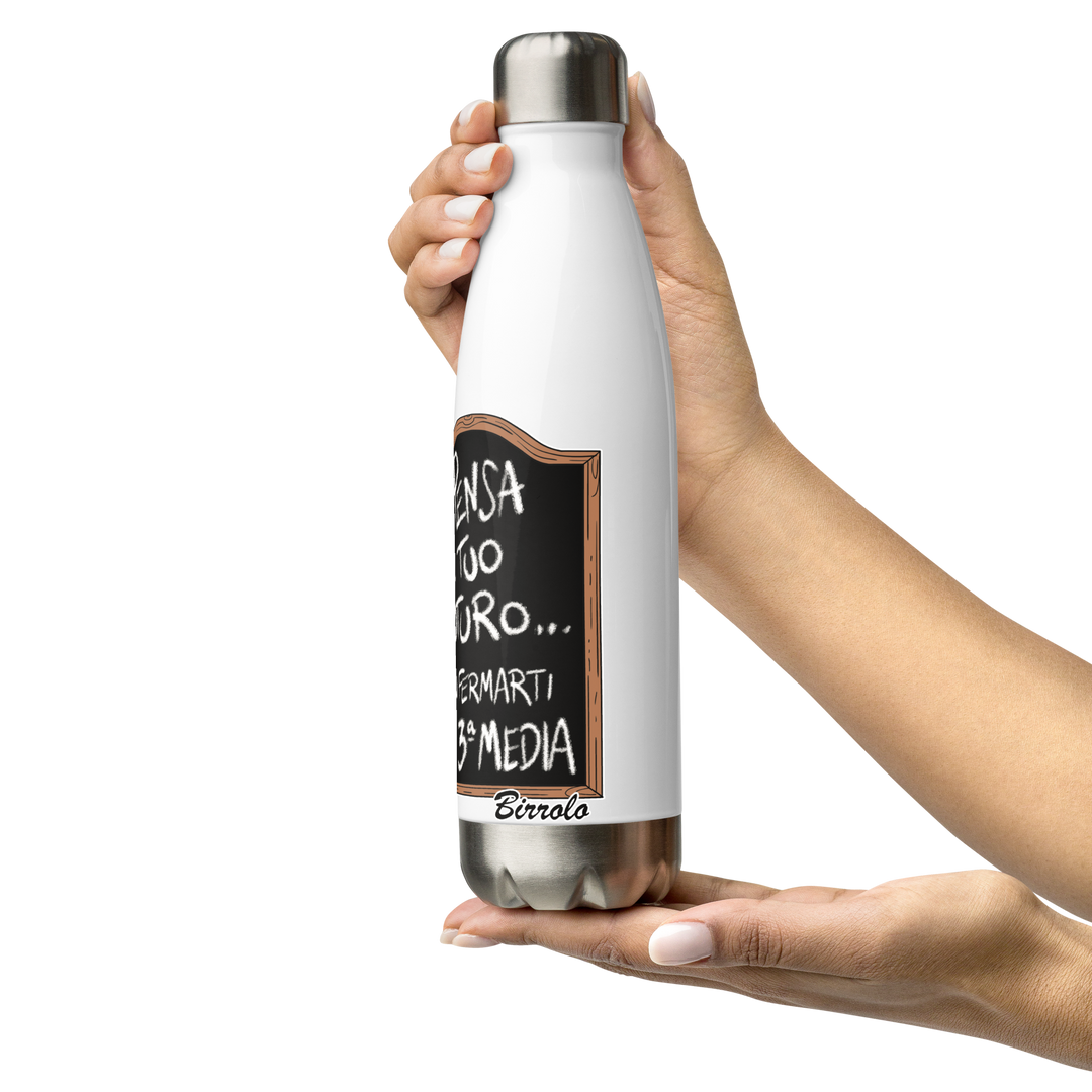Borraccia in acciaio inossidabile BIRROLO TERZA MEDIA - Gufetto Brand 