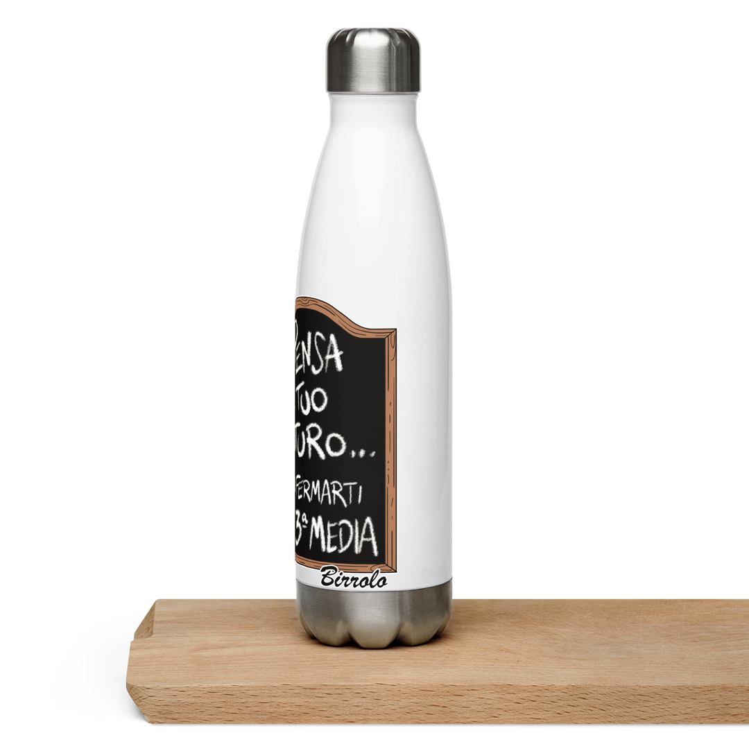 Borraccia in acciaio inossidabile BIRROLO TERZA MEDIA - Gufetto Brand 