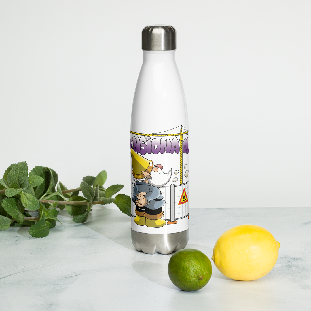 Borraccia in acciaio inossidabile PENSIONATOLO - Gufetto Brand 
