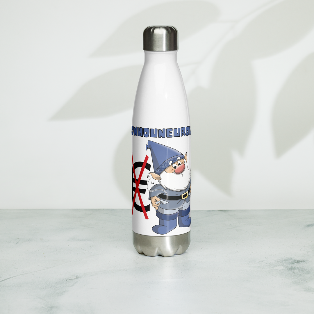 Borraccia in acciaio inossidabile NONHOUNEUROLO - Gufetto Brand 