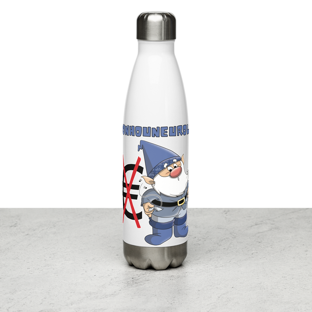 Borraccia in acciaio inossidabile NONHOUNEUROLO - Gufetto Brand 
