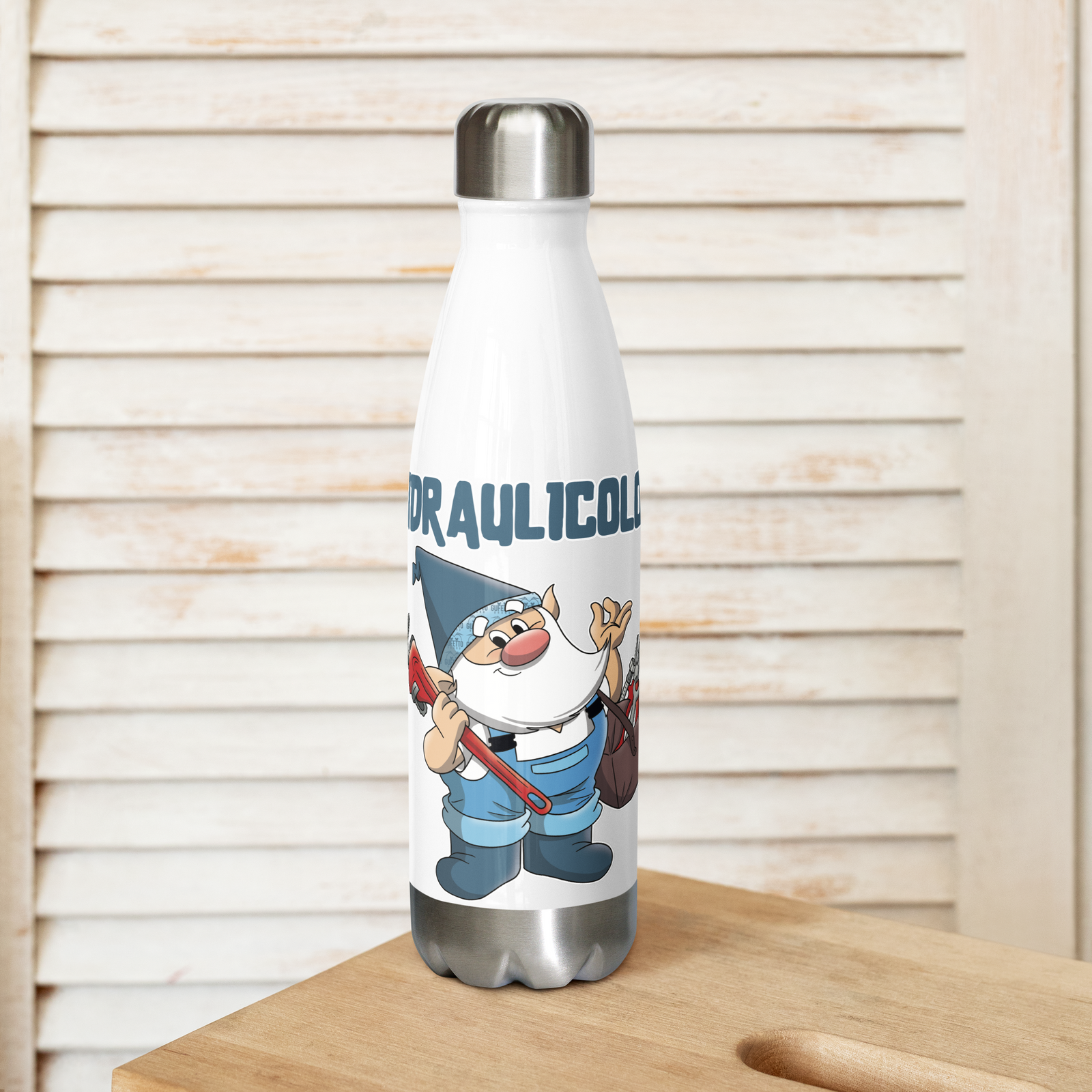 Borraccia in acciaio inossidabile IDRAULICOLO - Gufetto Brand 