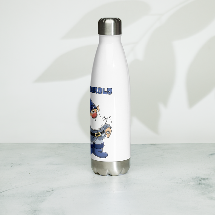 Borraccia in acciaio inossidabile NONHOUNEUROLO - Gufetto Brand 