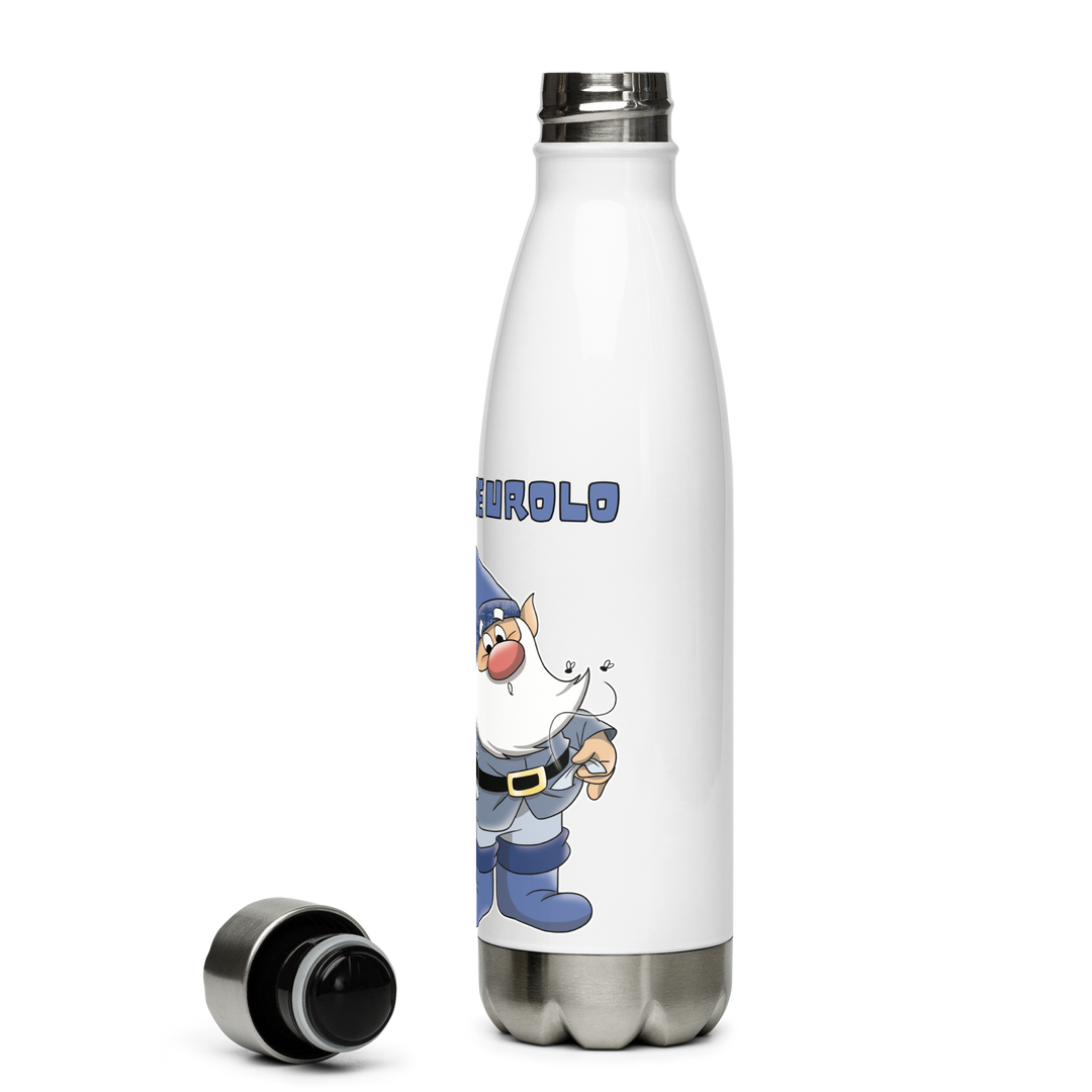 Borraccia in acciaio inossidabile NONHOUNEUROLO - Gufetto Brand 