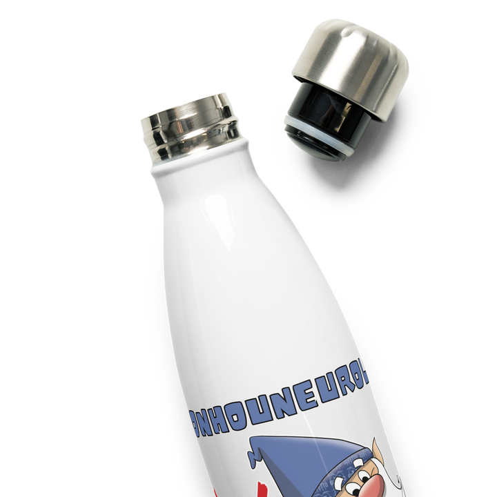 Borraccia in acciaio inossidabile NONHOUNEUROLO - Gufetto Brand 