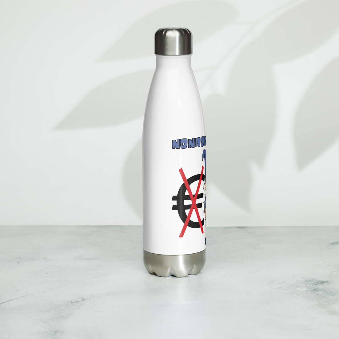 Borraccia in acciaio inossidabile NONHOUNEUROLO - Gufetto Brand 