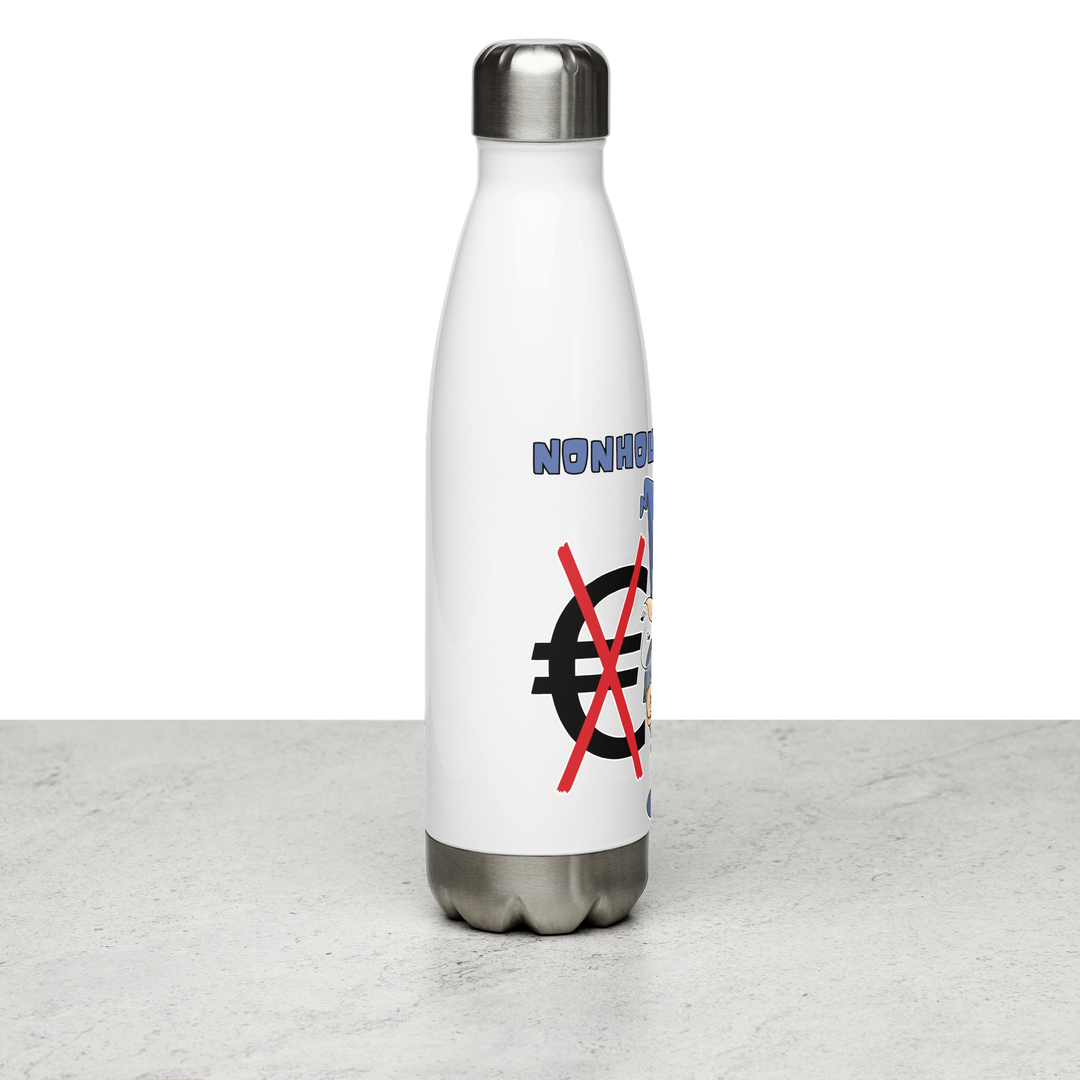 Borraccia in acciaio inossidabile NONHOUNEUROLO - Gufetto Brand 