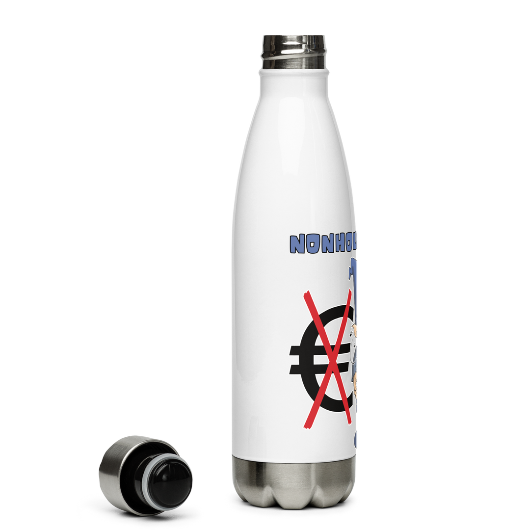 Borraccia in acciaio inossidabile NONHOUNEUROLO - Gufetto Brand 