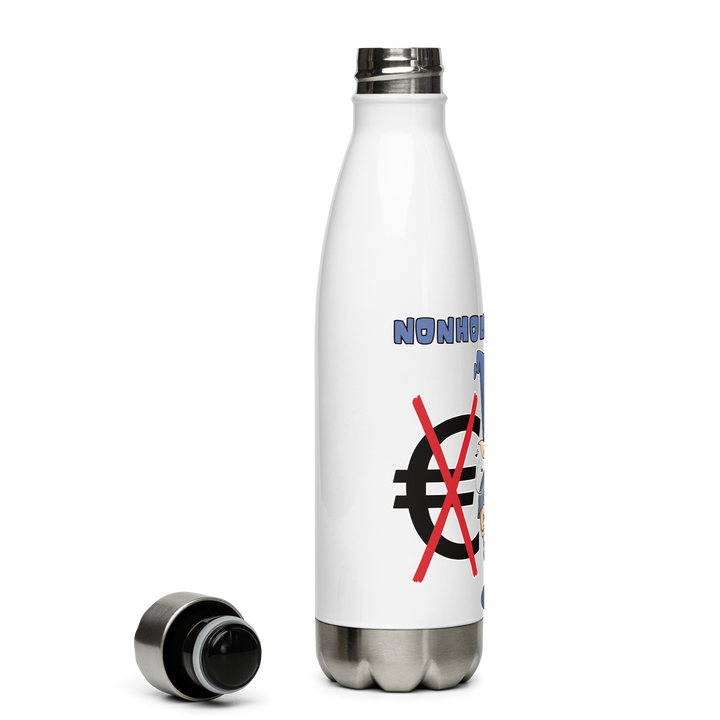 Borraccia in acciaio inossidabile NONHOUNEUROLO - Gufetto Brand 