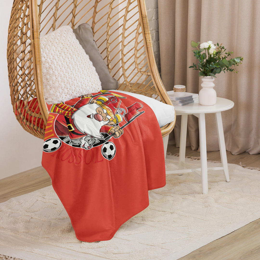 Coperta sherpa GIALLO ROSSOLO - Gufetto Brand 