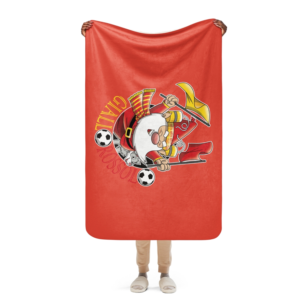 Coperta sherpa GIALLO ROSSOLO - Gufetto Brand 