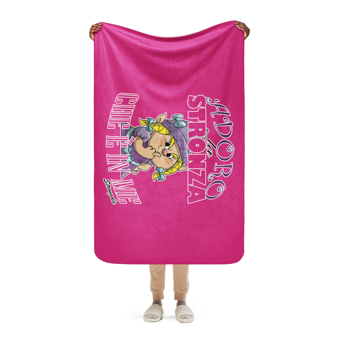 Coperta sherpa STRONZOLA ADORO - Gufetto Brand 
