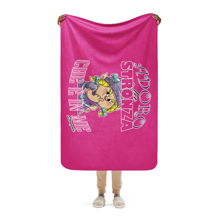 Coperta sherpa STRONZOLA ADORO - Gufetto Brand 