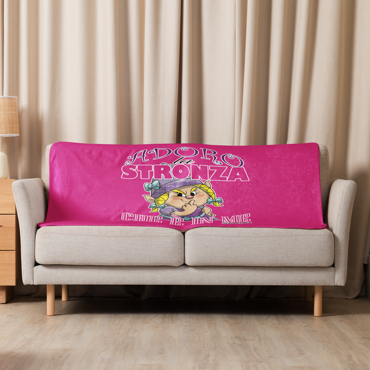 Coperta sherpa STRONZOLA ADORO - Gufetto Brand 