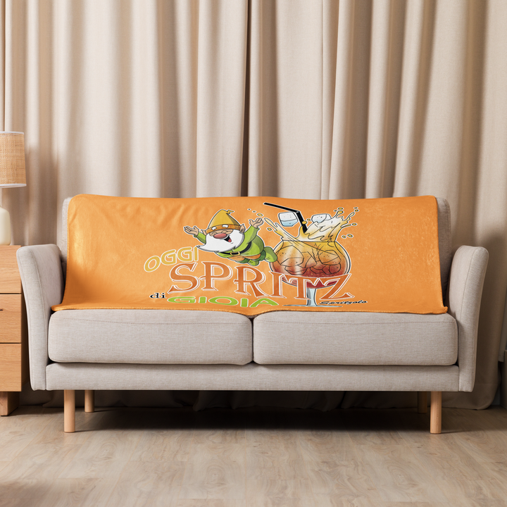 Coperta sherpa SPRITZ DI GIOIA - Gufetto Brand 