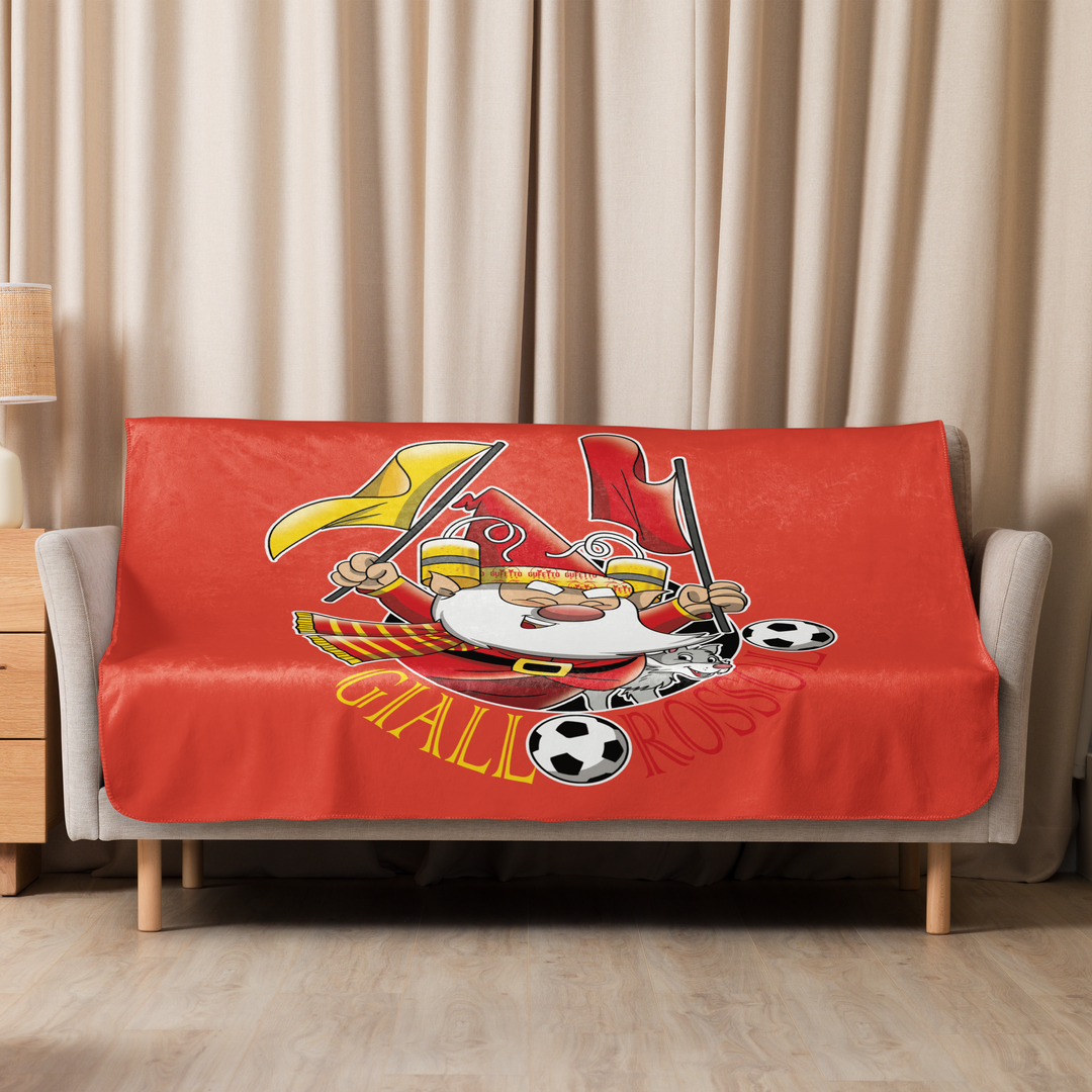 Coperta sherpa GIALLO ROSSOLO - Gufetto Brand 