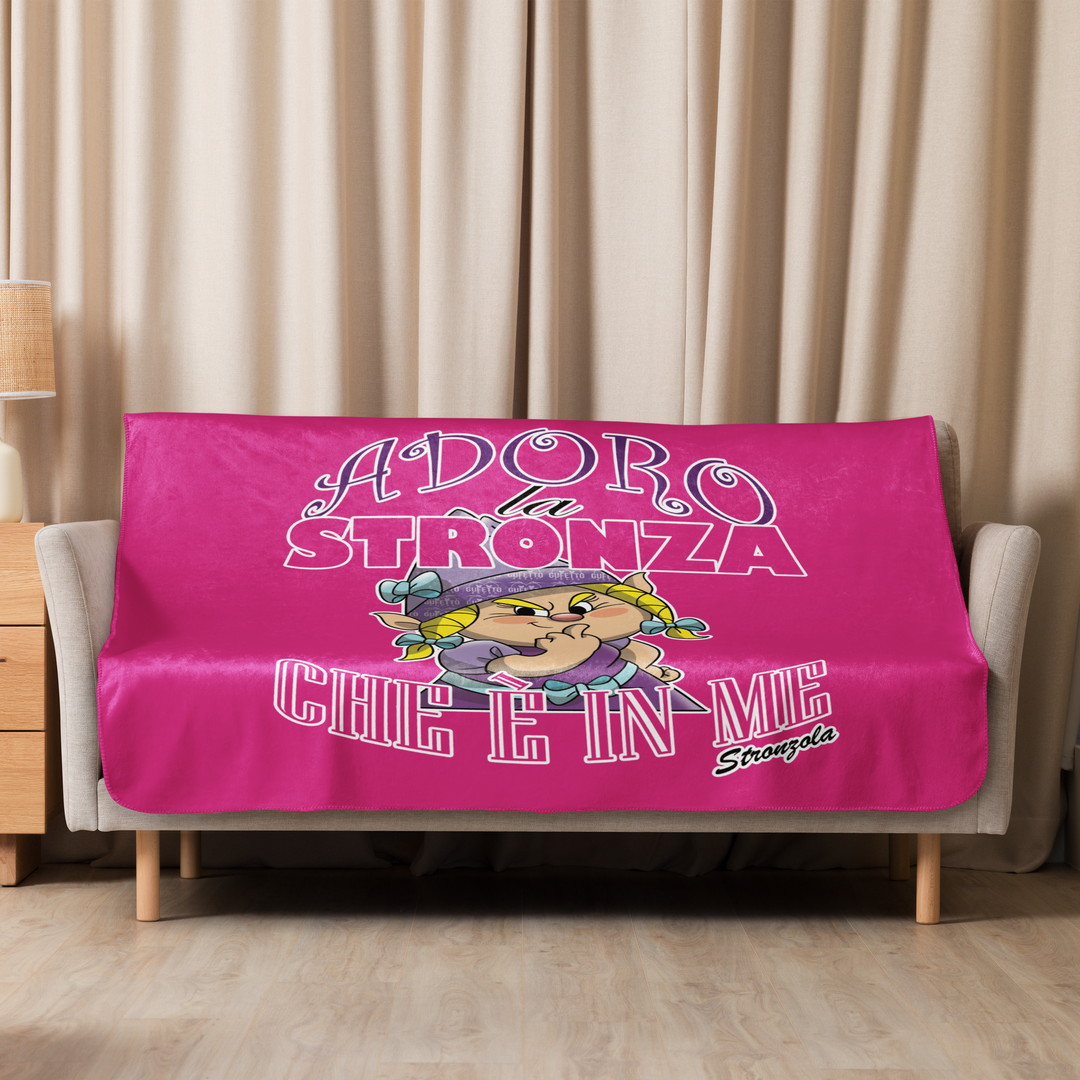 Coperta sherpa STRONZOLA ADORO - Gufetto Brand 