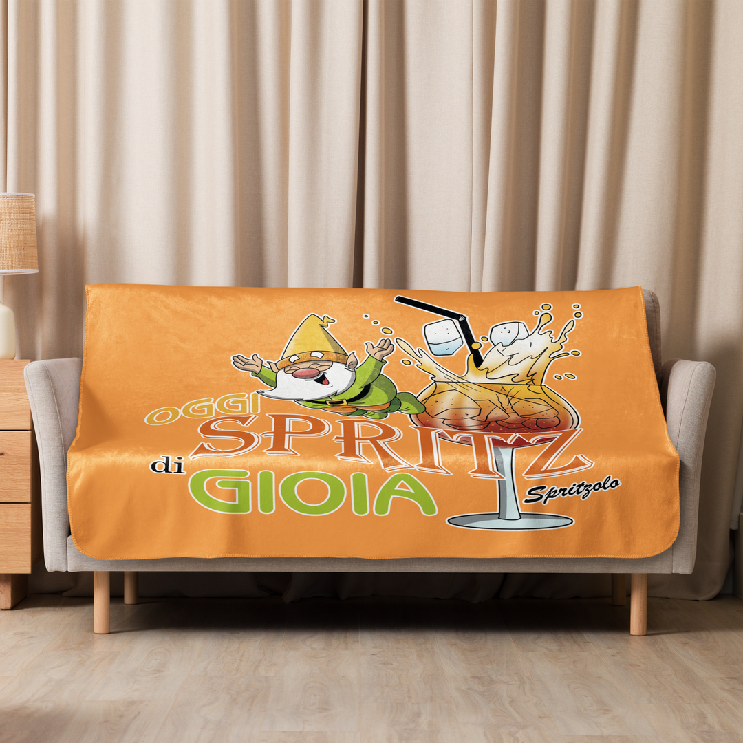 Coperta sherpa SPRITZ DI GIOIA - Gufetto Brand 