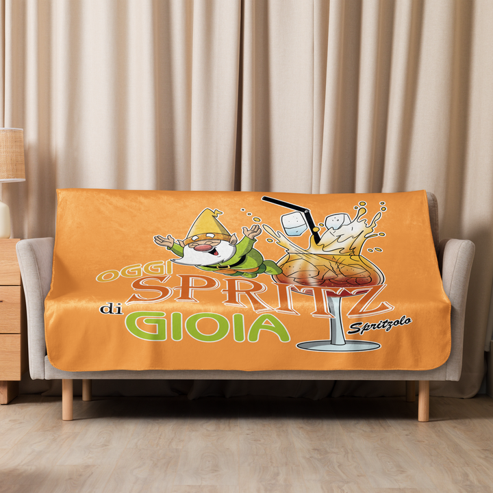 Coperta sherpa SPRITZ DI GIOIA - Gufetto Brand 