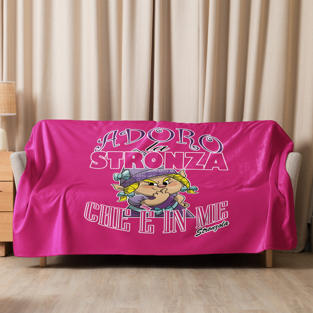Coperta sherpa STRONZOLA ADORO - Gufetto Brand 