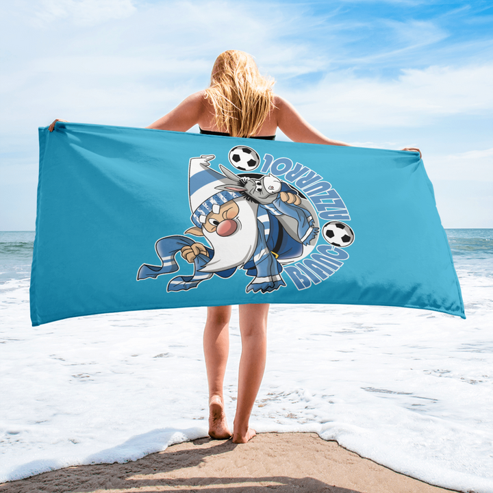 Asciugamano BIANCO AZZURROLO - Gufetto Brand 