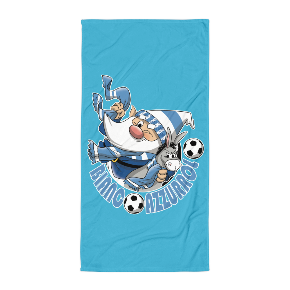 Asciugamano BIANCO AZZURROLO - Gufetto Brand 
