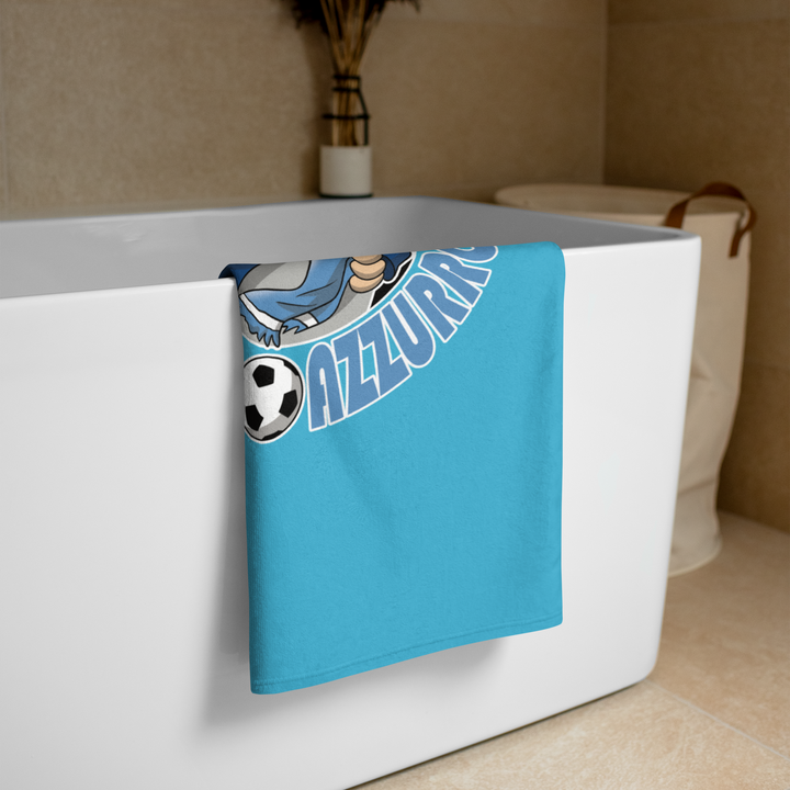 Asciugamano BIANCO AZZURROLO - Gufetto Brand 