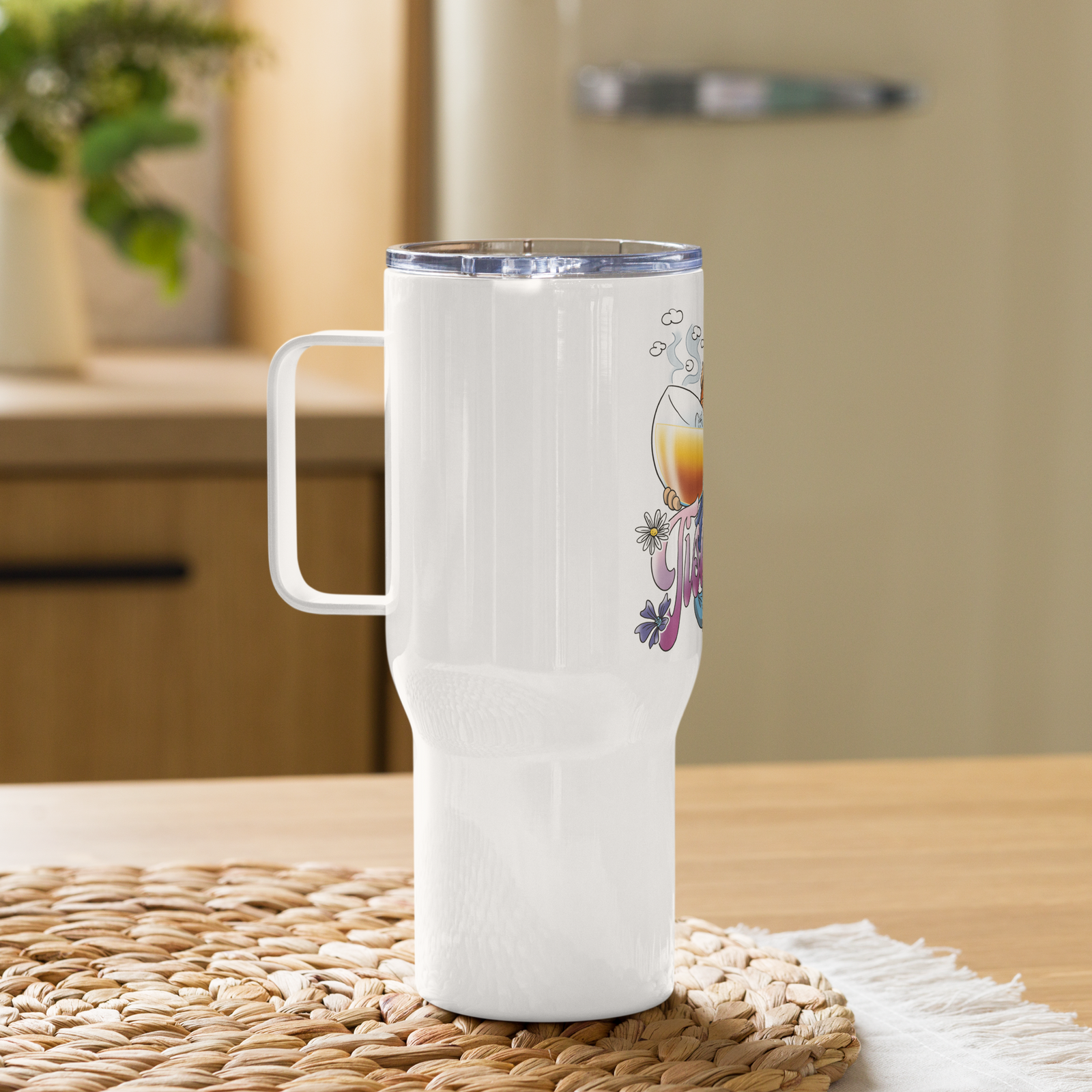 Tazza da viaggio con manico TISANOLA - Gufetto Brand 