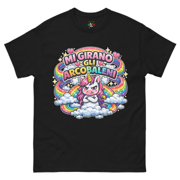 T-shirt classica Uomo Mi Girano gli Arcobaleni