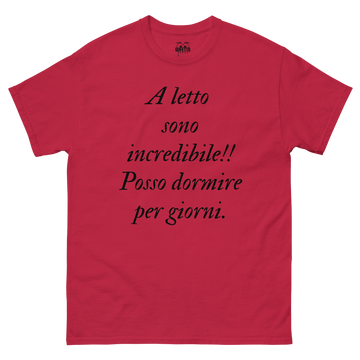 T-shirt classica Donna A Letto