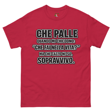 T-shirt classica Uomo Sopravvivo