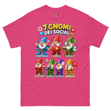 T-shirt classica Uomo 7 Gnomi dei Social