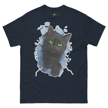 T-shirt classica Uomo Gatto Nero