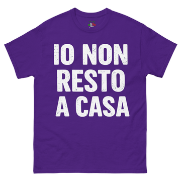 T-shirt classica Uomo Io Non Resto a Casa