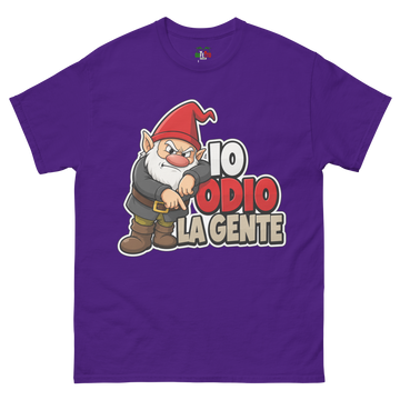 T-shirt classica Uomo Io Odio la Gente