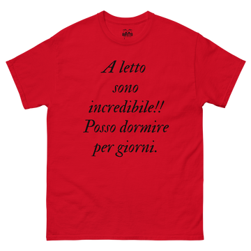 T-shirt classica Donna A Letto