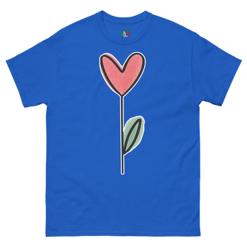 T-shirt classica Uomo Fiore Cuore