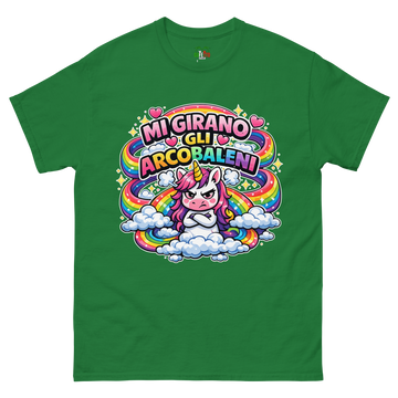 T-shirt classica Uomo Mi Girano gli Arcobaleni