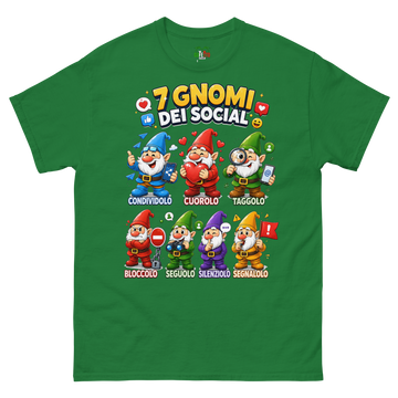 T-shirt classica Uomo 7 Gnomi dei Social