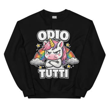 Felpa unisex Classic Uomo/Donna Odio Tutti Unicorn