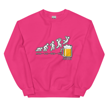 Felpa senza Cappuccio Unisex Uomo/Donna Birra