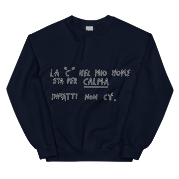 Felpa unisex Uomo/Donna Calma
