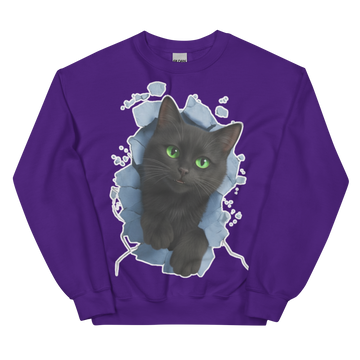 Felpa unisex Uomo/Donna Gatto Nero