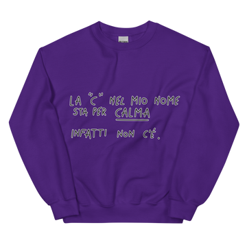 Felpa unisex Uomo/Donna Calma