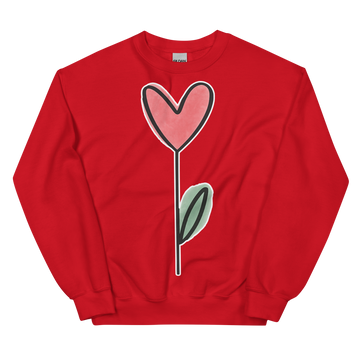 Felpa unisex Uomo/Donna Fiore Cuore