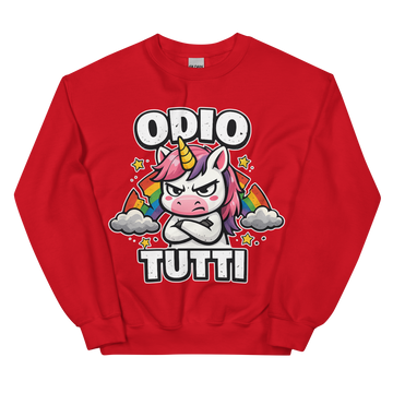 Felpa unisex Classic Uomo/Donna Odio Tutti Unicorn