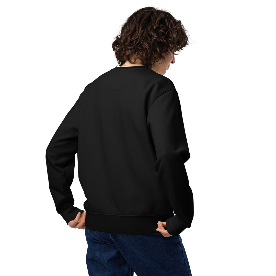 Felpa eco unisex GUFETTO 1 BIANCO OCCHI ROSSI - Gufetto Brand 