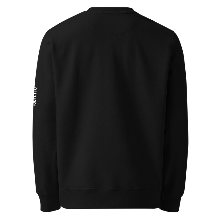 Felpa eco unisex GUFETTO 2 BIANCO OCCHI BIANCHI - Gufetto Brand 