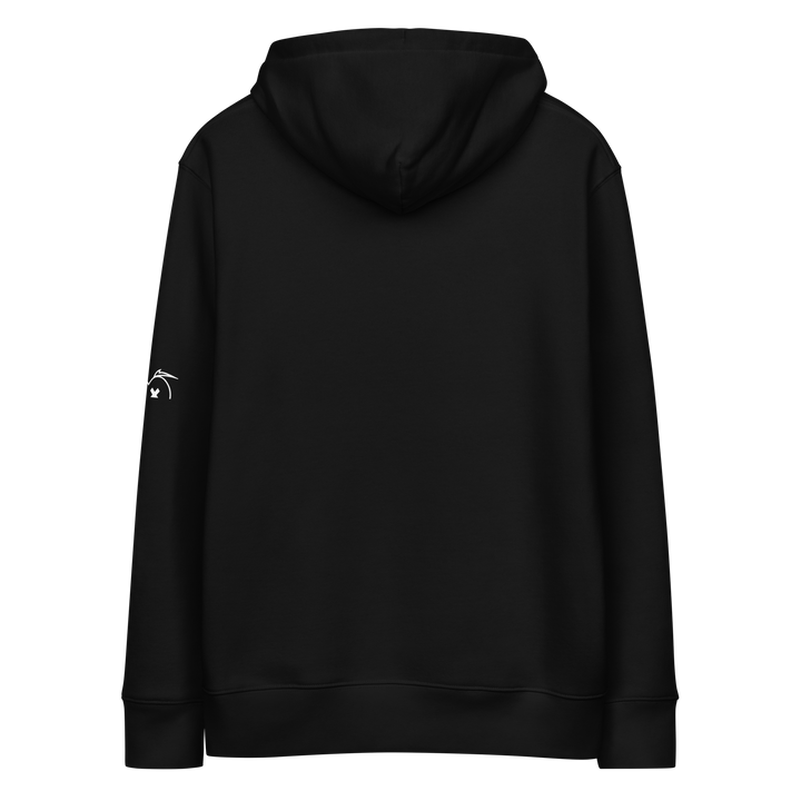 Felpa con cappuccio ecologica classica unisex GUFETTO 1 BIANCO OCCHI GIALLI - Gufetto Brand 